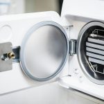 Autoclave in Dentist Office. Dental Infection Control and Sterilization